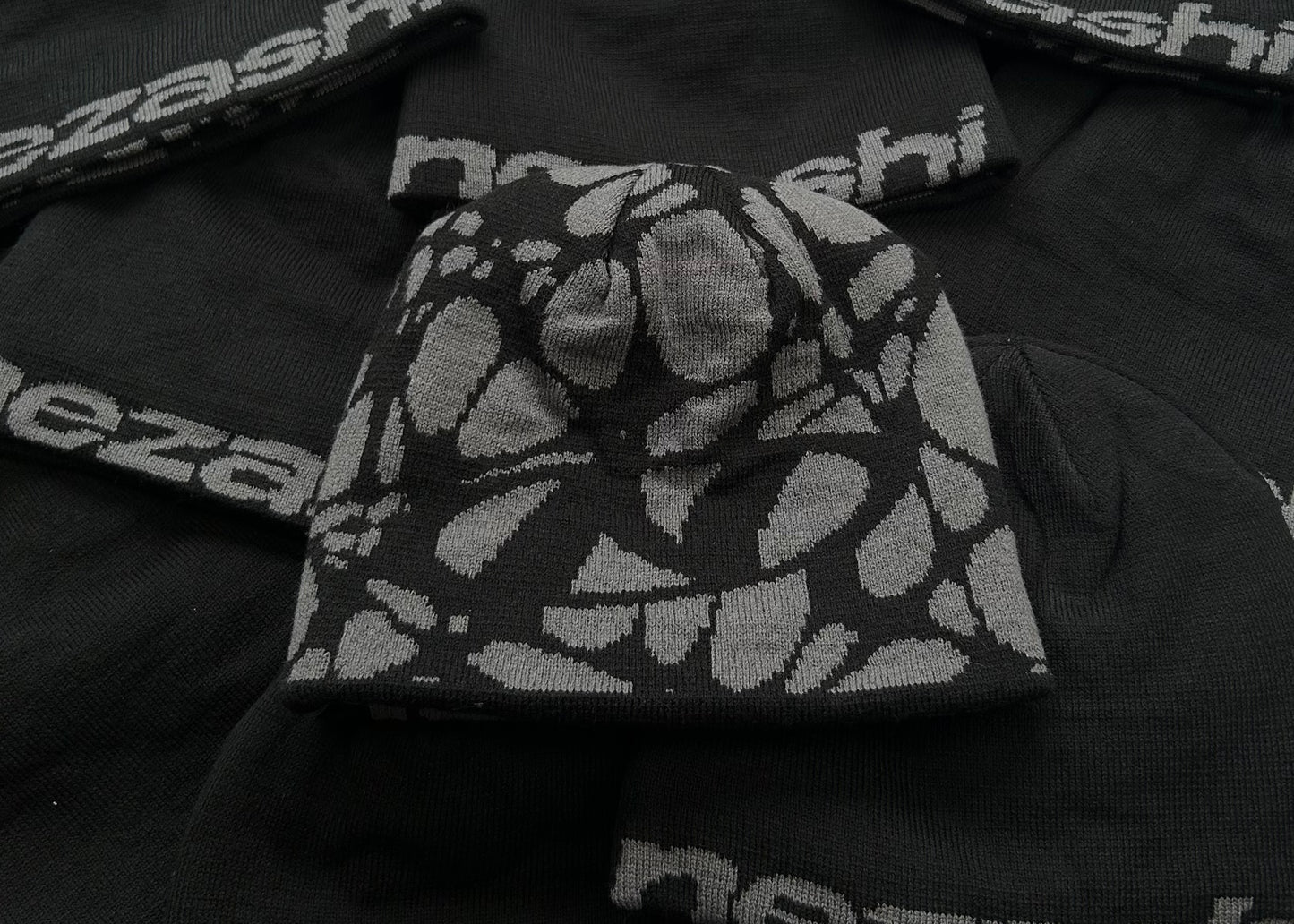 Black/Grey Reversible Beanie