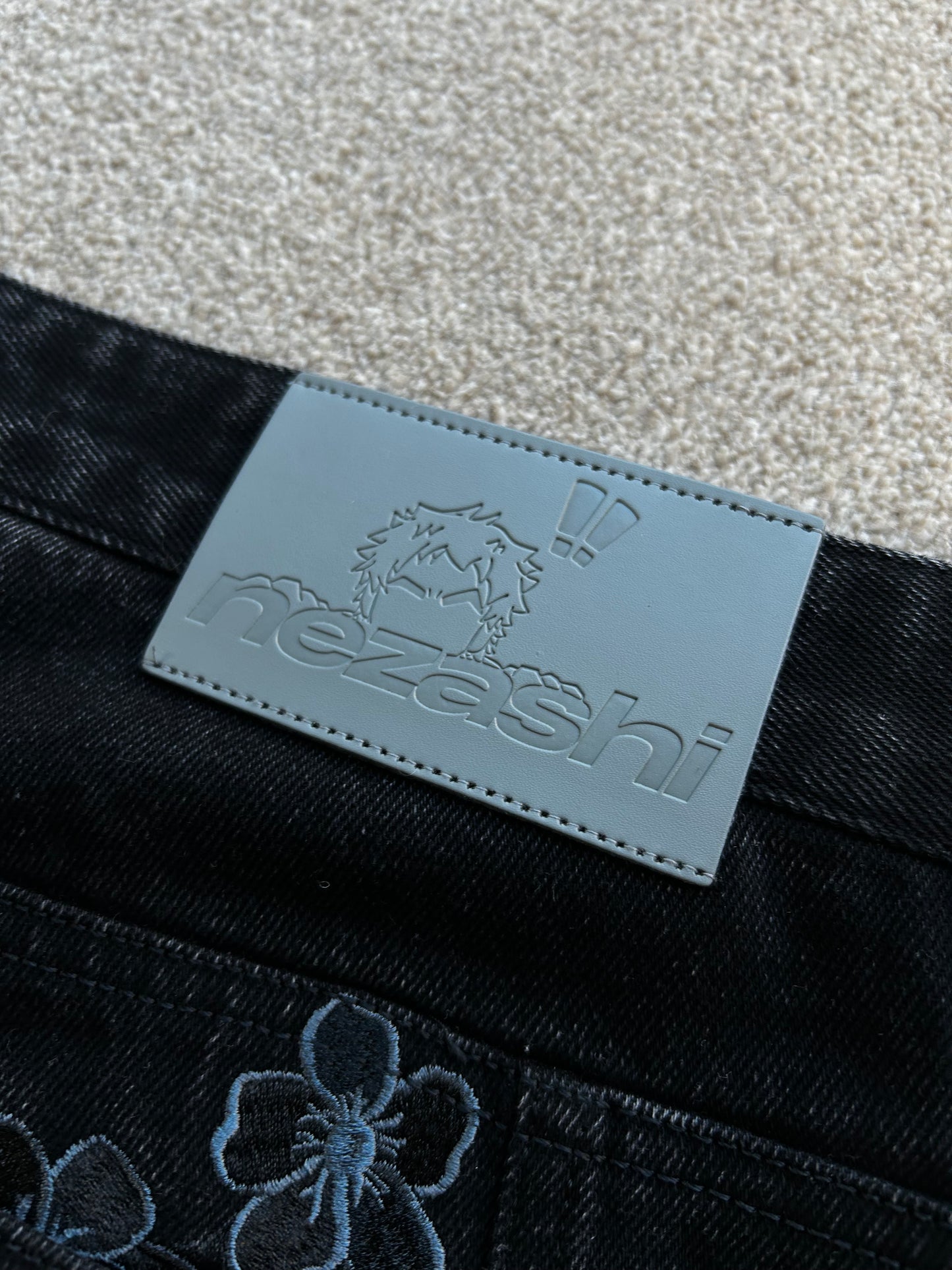 Black Sakura Jeans