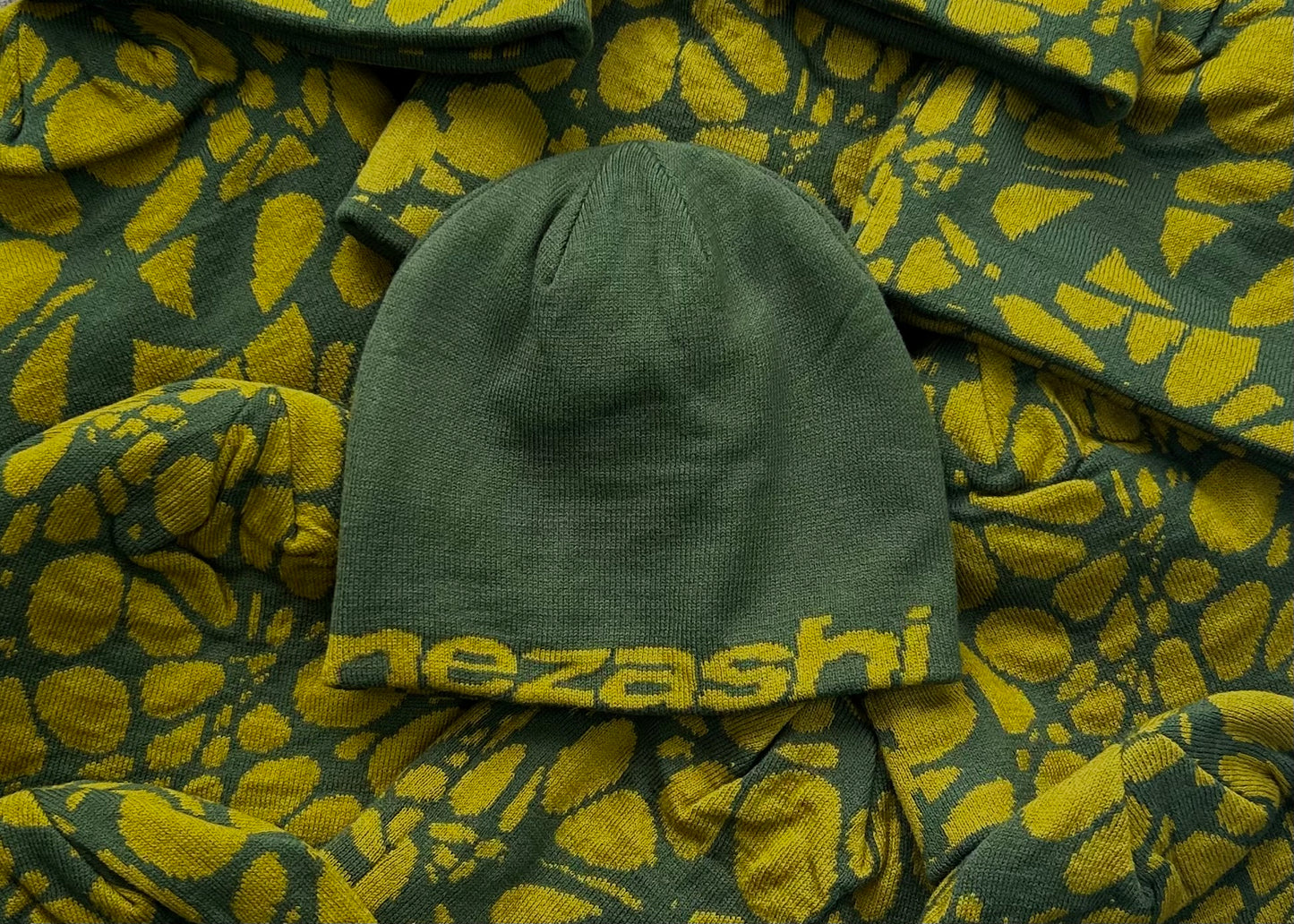 Green/Yellow Reversible Beanie