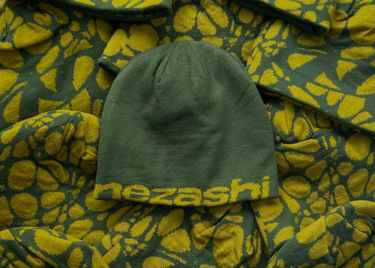 Green/Yellow Reversible Beanie