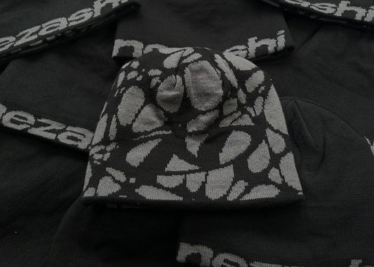 Black/Grey Reversible Beanie