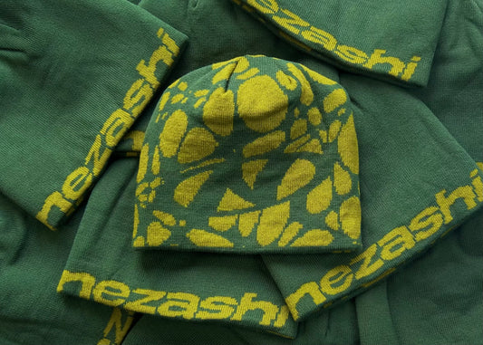 Green/Yellow Reversible Beanie