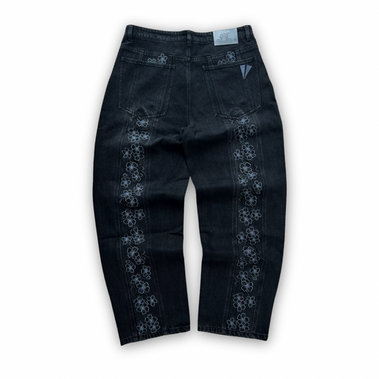 Black Sakura Jeans